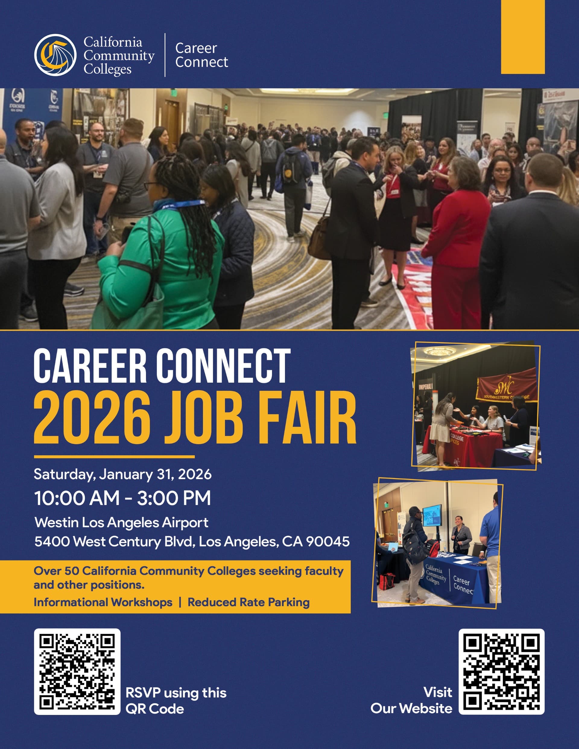 Community College Career Connect Job Fair 2026 flyer